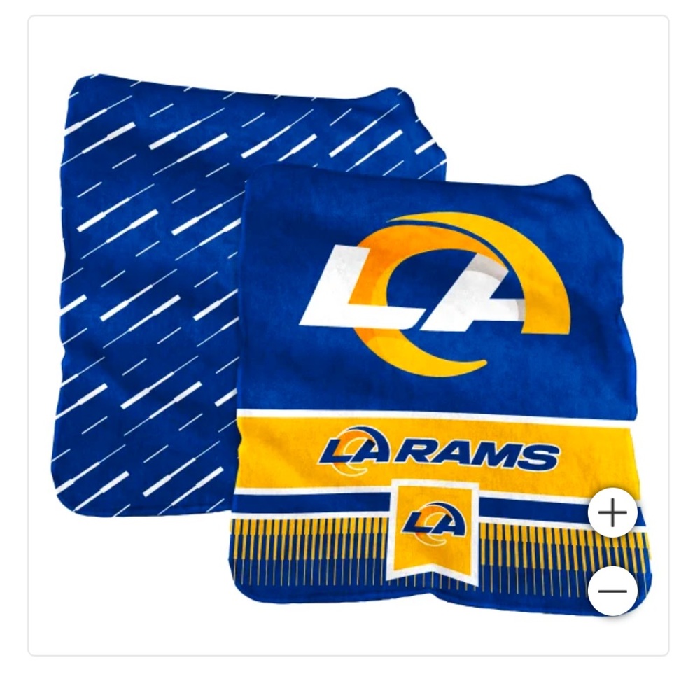 NWT NFL Rams Plush Oversized Blanket